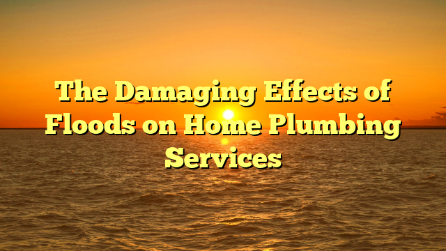 The Damaging Effects of Floods on Home Plumbing Services