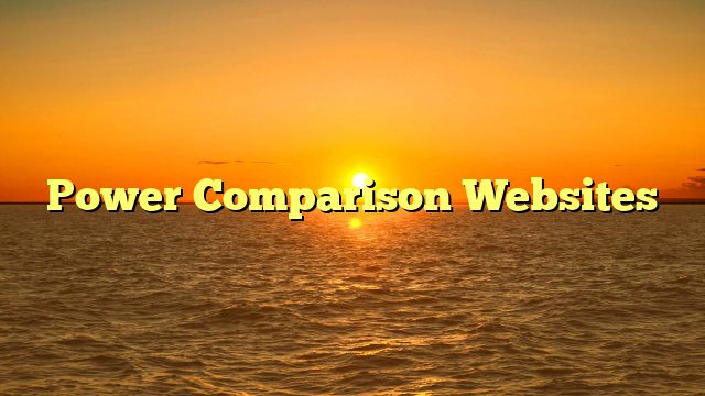 Power Comparison Websites
